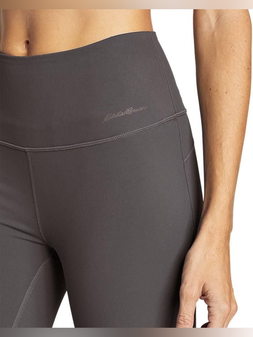Eddie Bauer, grey “movement lux high rise 7/8 length” leggings